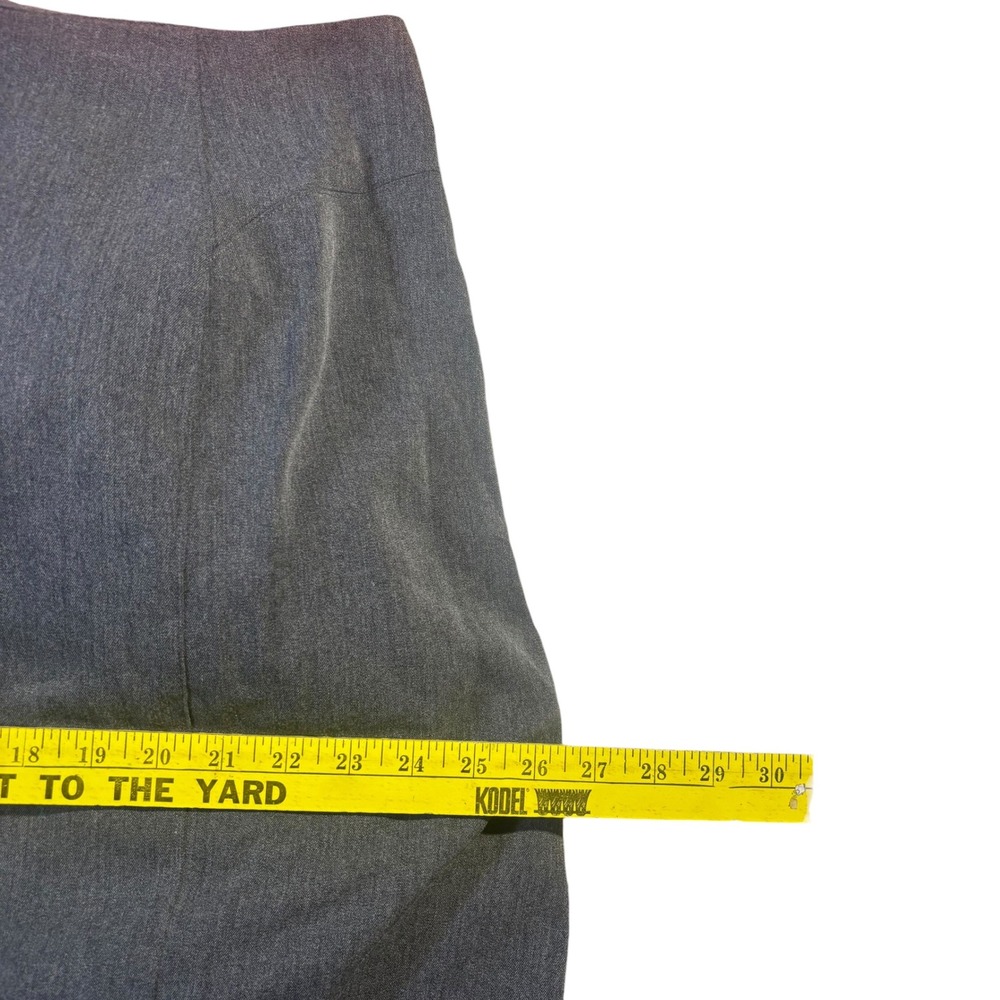 Roamans Womens 22W Gray Heathered Maxi A-Line Skirt Back Button Detail 31-8805-9 - Picture 7 of 9